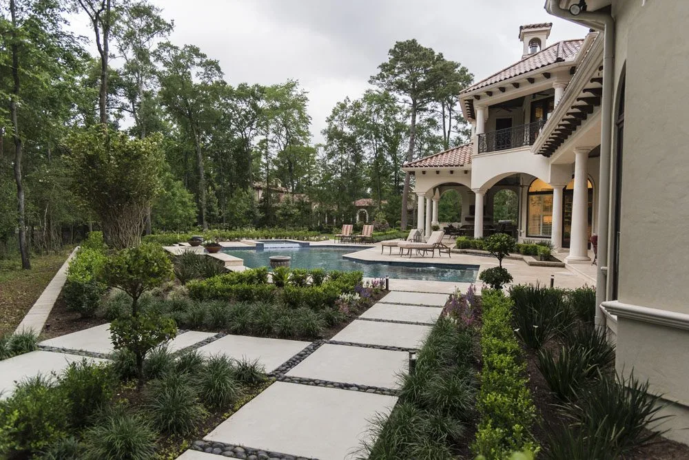 Residential landscape detail